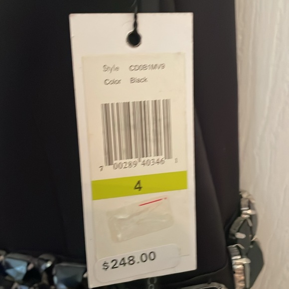 NWT Calvin Klein Black Evening Gown - Picture 7 of 8